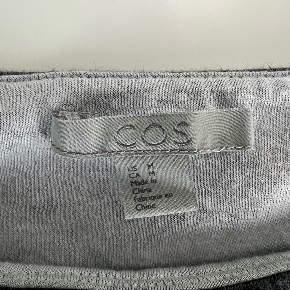 Cos Gray Shift Long Sleeve Soft Basic Minimalist … - image 6